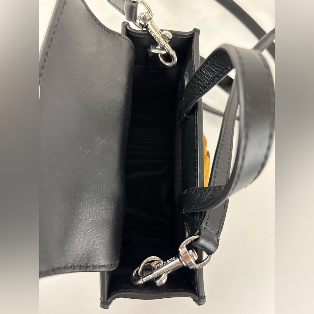 Puppets and Puppets Mini Cookie Top Handle Black Bag - Picture 13 of 14